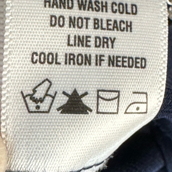 MSK Short Sheer Cut Out Bejeweled Sleeve Blouse - Navy Blue - size PLarge - Picture 8 of 11